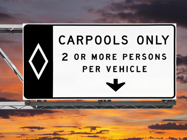 Violaciones del carril de Carpool en Las Vegas, Nevada